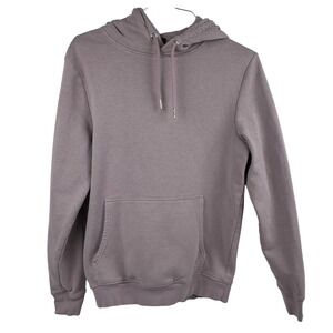 Men's Light Purple Cotton Pullover Hoodie Sweatshirt by New Look Size S